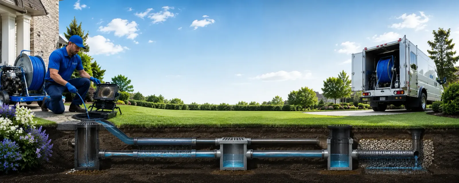 Outdoor drain cleaning information for Langhorne, PA